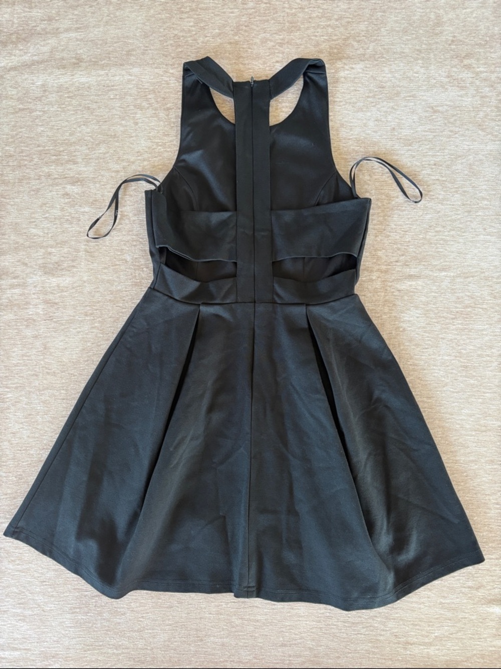 Lulu's Black Sleeveless Fit & Flare Mini Dress - Size M - Picture 4 of 8